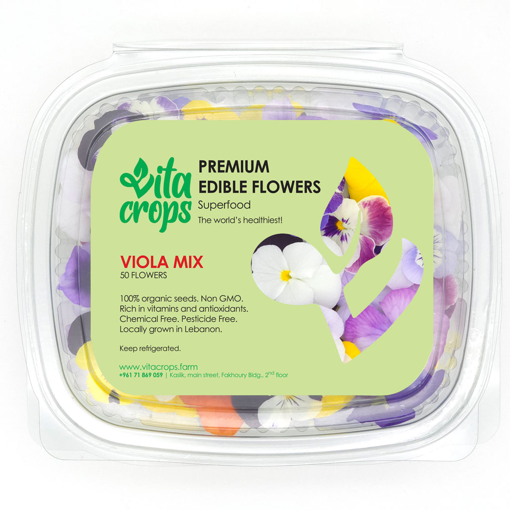Viola mix edible flowers – safe, beautiful, and locally grown
